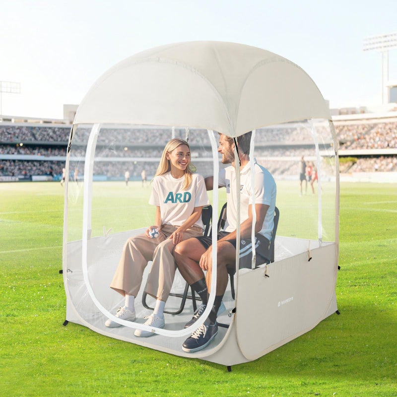 Raynesys Sports Tent for 1-2 Person, Portable & Foldable Pop Up Tents Shelter with Carry Bag, Instant Weather Proof Clear View Bubble Tent for Fishing, Camping, Watching Sports Events - Image 1
