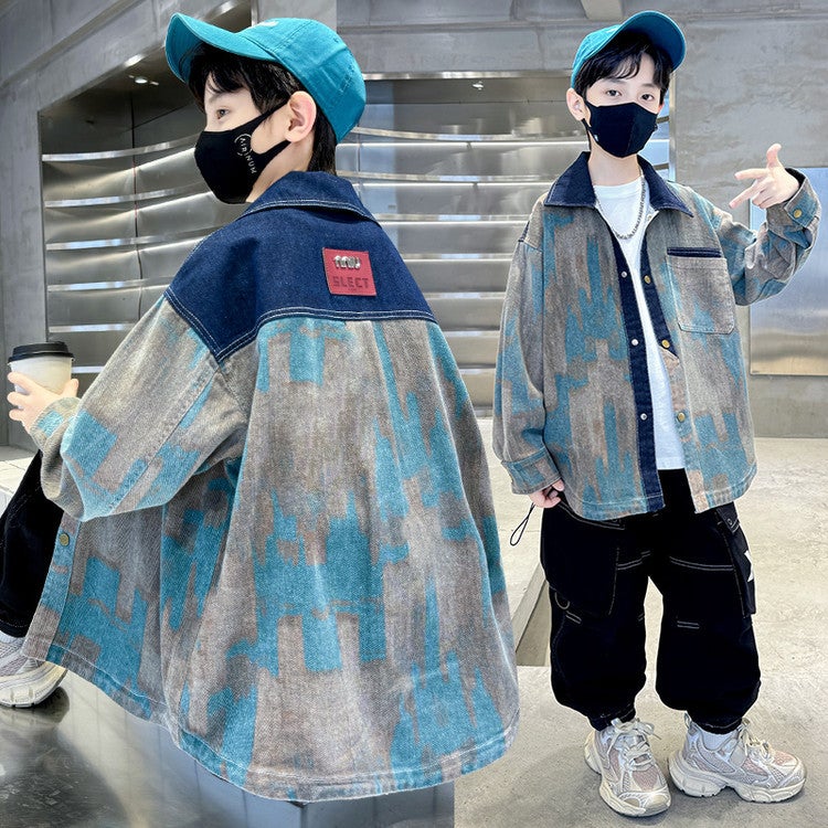 Boys' Jacket Style For Older Children, Boys' Autumn Sports Jacket Top, Children'S Autumn Fashion - Image 1