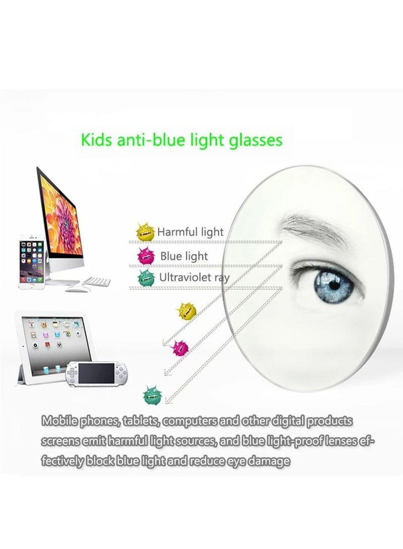 AROAQ Kids Computer Glasses Blue Light Blocking Filter Gaming Goggles Silicone Frame Child Anti Blue Ray Eyewear T4 - Image 2