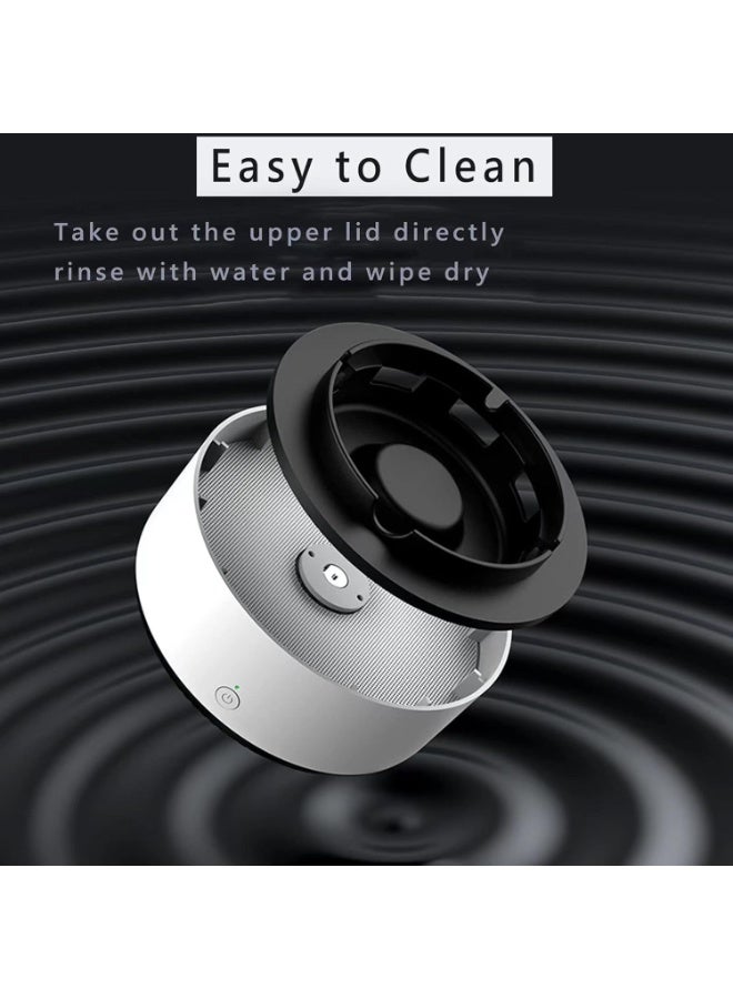 2-in-1 Multifunctional Indoor Ashtray with Air Purifier & Filter, Ashless Smokeless Ashtray for Home, Car & Office (Grey) - Image 3