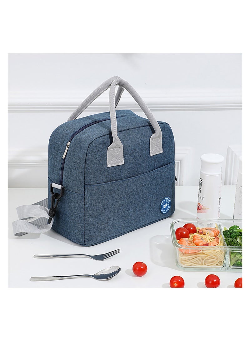 Eazy Kids Dinosaur 6/4 Compartment Bento Lunch Box w/ Lunch Bag-Blue - Image 4