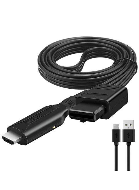 Wii to HDMI Converter 1080P Adapter Output Video Support for Monitor TV Projector Computer Speakers Headphones