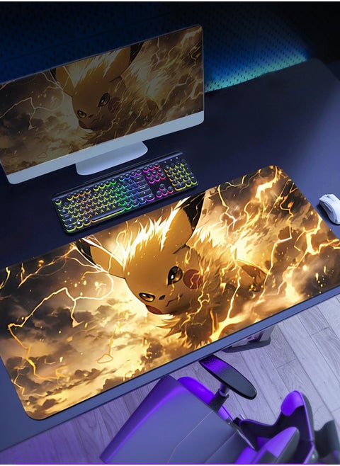 80cm*30cm Anime Mouse Pad, Gaming Mouse Pad, Large Mouse Pad, Extended Keyboard Mouse Pad, Extended Keyboard Mouse Pad with non-slip base and stitched edges