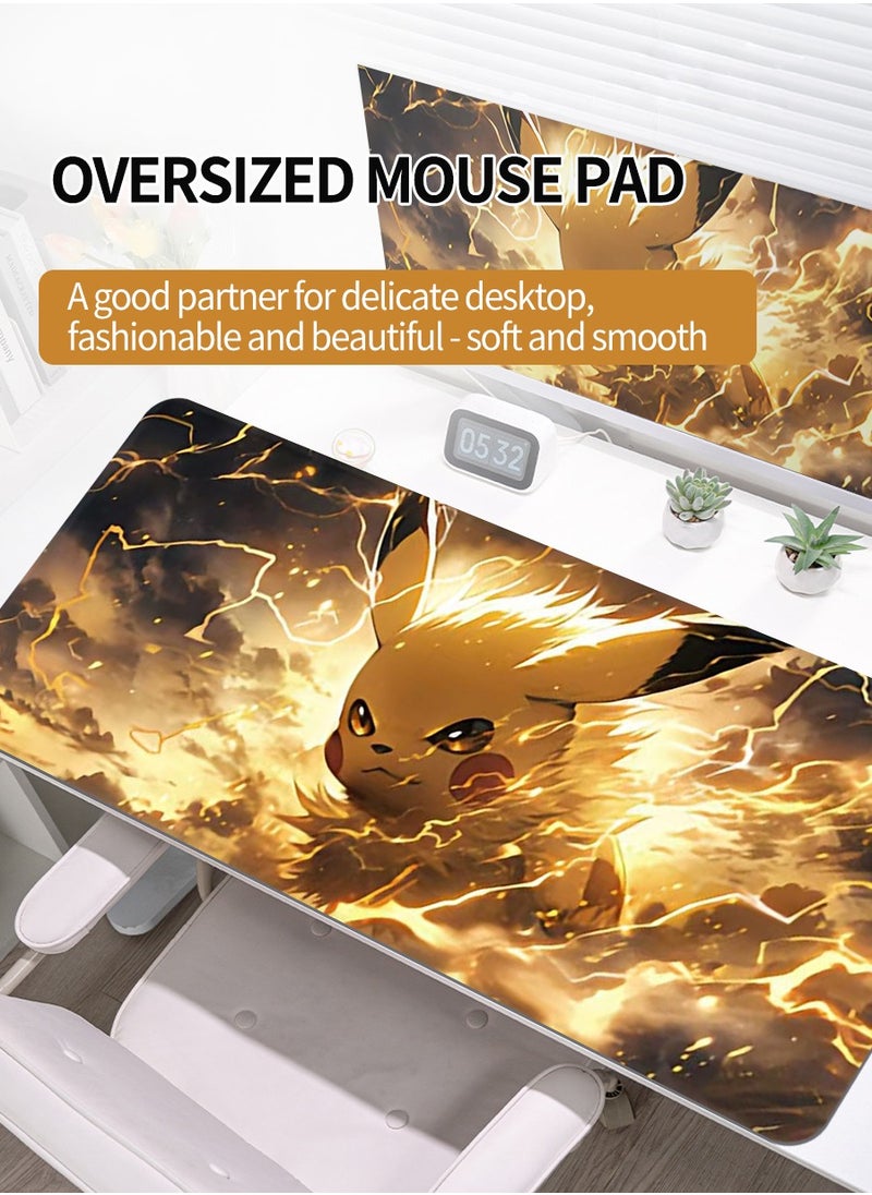 Beirui - 80cm*30cm Anime Mouse Pad, Gaming Mouse Pad, Large Mouse Pad, Extended Keyboard Mouse Pad, Extended Keyboard Mouse Pad with non-slip base and stitched edges - Image 1
