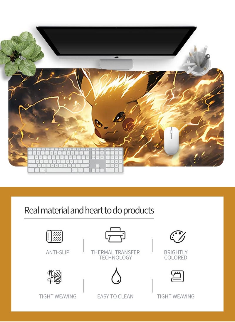 Beirui - 80cm*30cm Anime Mouse Pad, Gaming Mouse Pad, Large Mouse Pad, Extended Keyboard Mouse Pad, Extended Keyboard Mouse Pad with non-slip base and stitched edges - Image 1