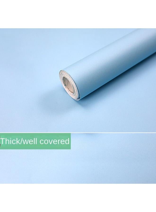 Bluejw Thickened Wallpaper Self-adhesive Morandi White Wallpaper Bedroom Waterproof Wardrobe Desktop Kitchen Wall Stickers Moisture-proof - Image 1