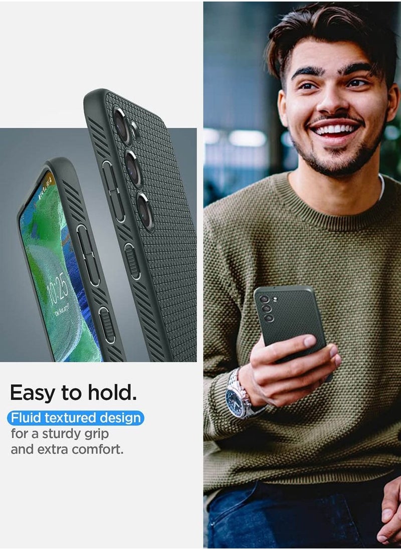 Spigen - Liquid Air for Samsung Galaxy S23 PLUS Case Cover (2023) - Abyss Green - Image 1