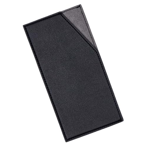 XiowDow Black Cash Envelope Wallet Cash Holder PU Leather Cash Stuffing Budget Wallet Card Bill Holder Reusable Money Envelopes for Women Receipt Coupon Organizer - Image 1