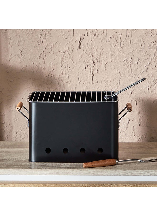 BarbeQ Charcoal Rectangular Griller 32x21x23 cm