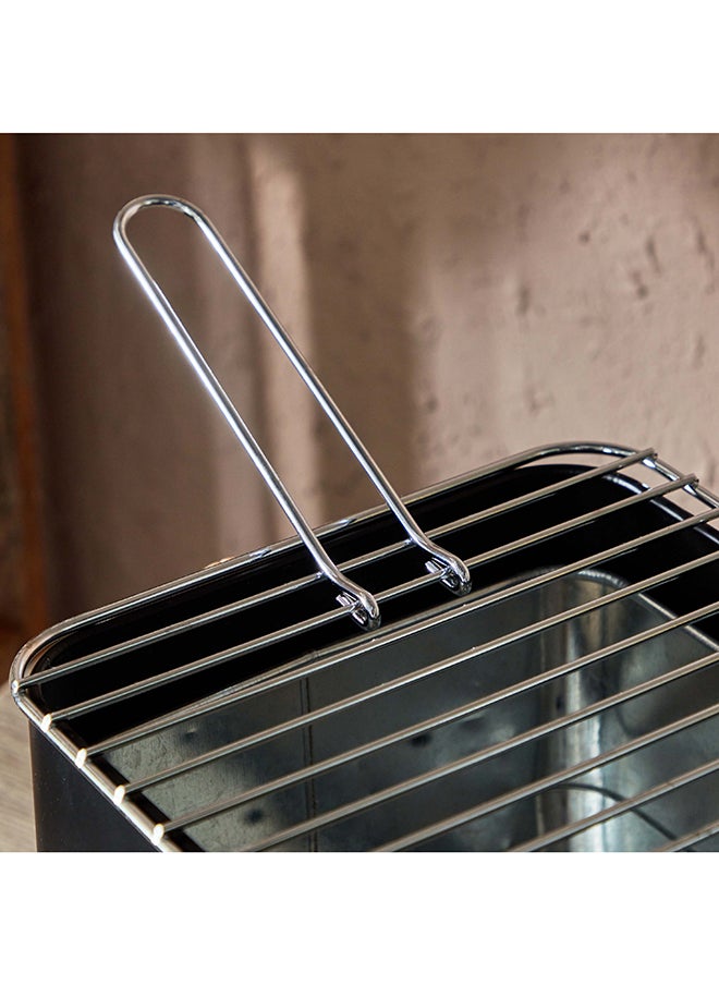 BarbeQ Charcoal Rectangular Griller 32x21x23 cm