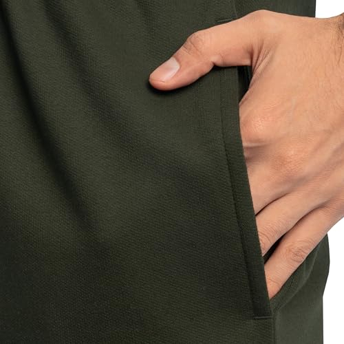 Fruit of the Loom Men's Eversoft Fleece Sweatpants with Pockets, Moisture Wicking & Breathable, Sizes S-4X, Elastic Bottom-Duffle Bag Green, Medium - Image 4