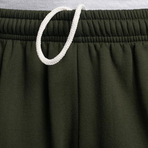 Fruit of the Loom Men's Eversoft Fleece Sweatpants with Pockets, Moisture Wicking & Breathable, Sizes S-4X, Elastic Bottom-Duffle Bag Green, Medium - Image 2