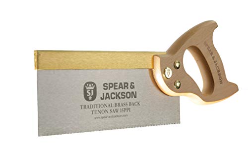 Spear  Jackson Spear & Jackson 9540B-91 Traditional Brass Back Tenon Saw, 10" x 15", Brown/Silver - Image 2