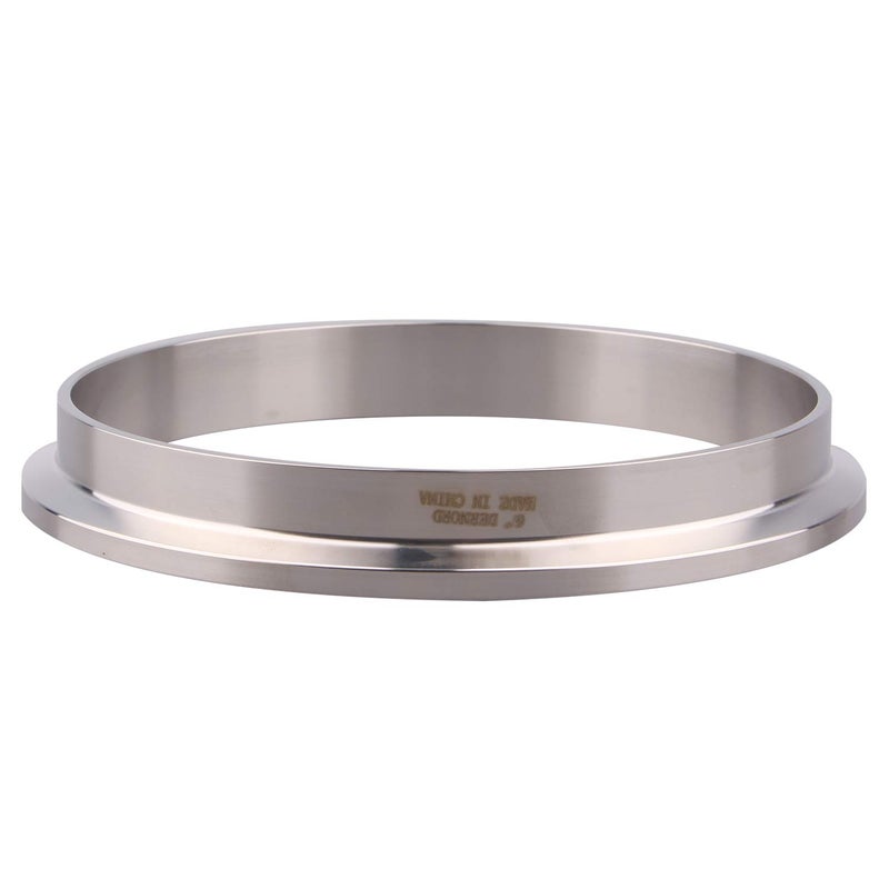 DERNORD Stainless Steel 304 Sanitary Fitting Long Weld Clamp Ferrule Fits Tri Clamp 152MM6 Tube OD