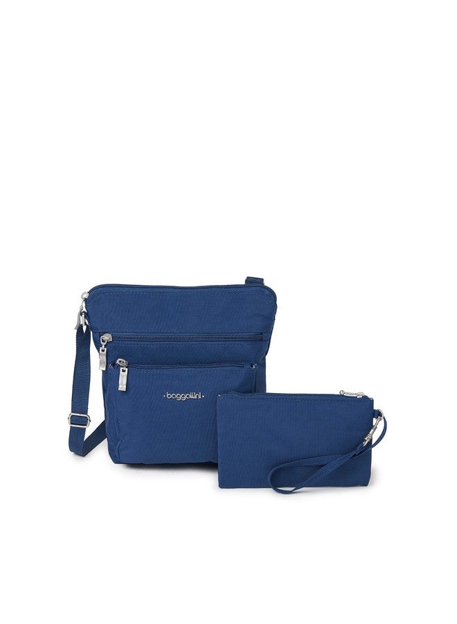 Baggallini Womens Pocket With Rfid Crossbody Bags Pacific One Size Us - Image 1