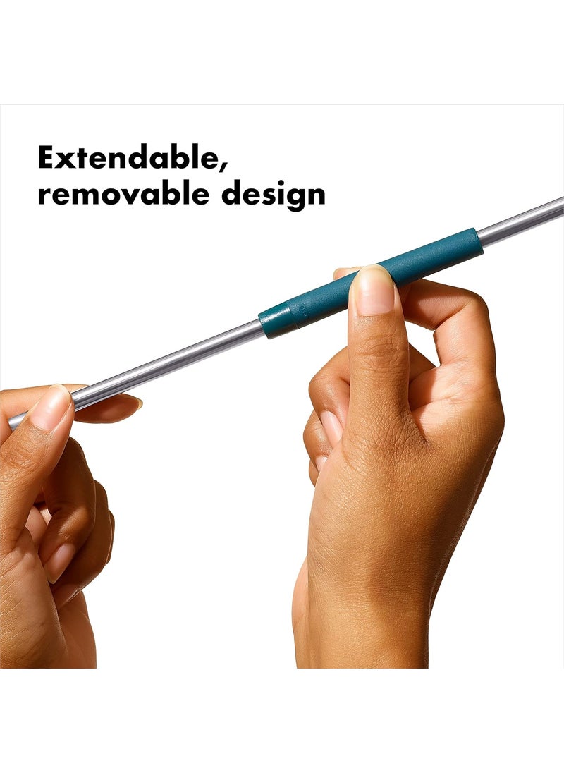 OXO OXO Good Grips Stainless Steel 4 Piece Reusable Straw Set with Case  Green  - Image 4
