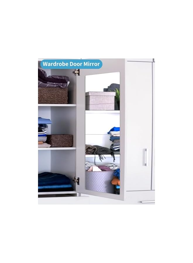 The Bros Shatterproof Wall Mirror, 4 Pcs 30cmX30cm Plexiglass Gym Mirrors, Full Length Extra Thick Workout Mirrors Safe for Home, Self Adhesive Frameless Wall Mirror for Bedroom, Living Room - Image 4