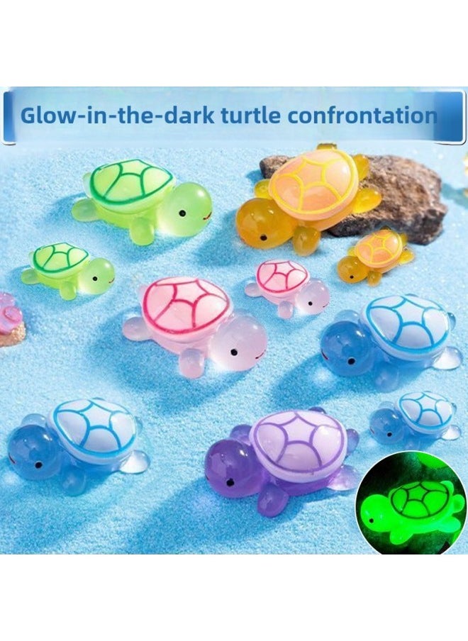 null - Genuine 3D Luminous Little Turtle Pair Touch Mini Blind Bag Full Red Same-style Chanmei Luminous Fluorescent Little Turtle Doll-Color:Official Genuine☆Luminous [5 Small Sizes] + [5 Medium Sizes] + [5 Large Sizes] - Image 1
