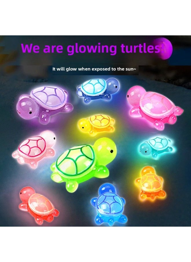 null - Genuine 3D Luminous Little Turtle Pair Touch Mini Blind Bag Full Red Same-style Chanmei Luminous Fluorescent Little Turtle Doll-Color:Official Genuine☆Luminous [5 Small Sizes] + [5 Medium Sizes] + [5 Large Sizes] - Image 1