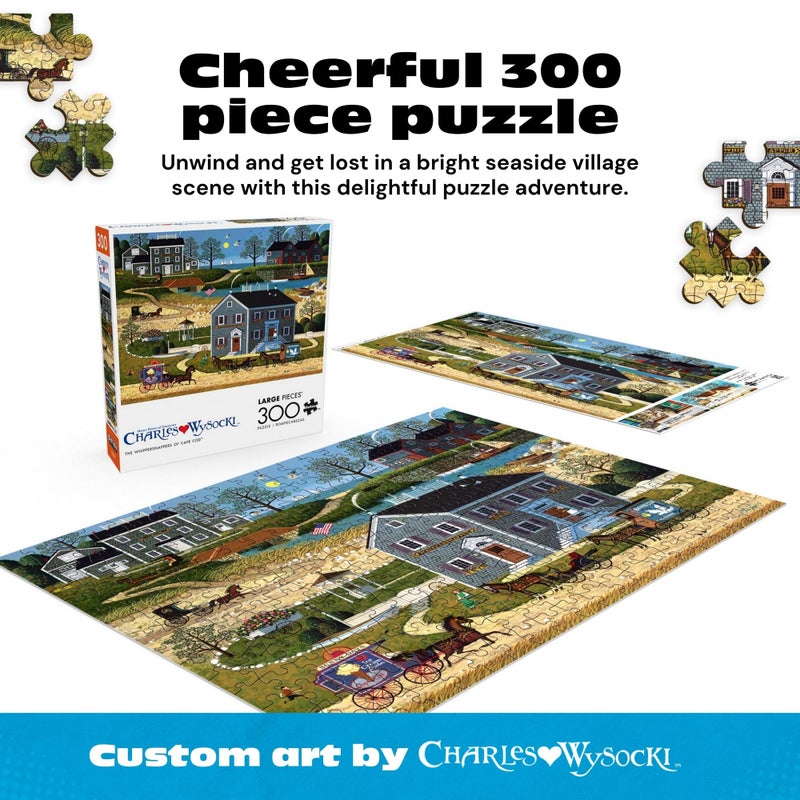 Buffalo Games - Charles Wysocki - The Whippersnappers of Cape Cod - 300 Piece Jigsaw Puzzle for Adults - Challenging Puzzle Perfect for Game Nights - Finished Size is 21.25 x 15.00 - Image 2