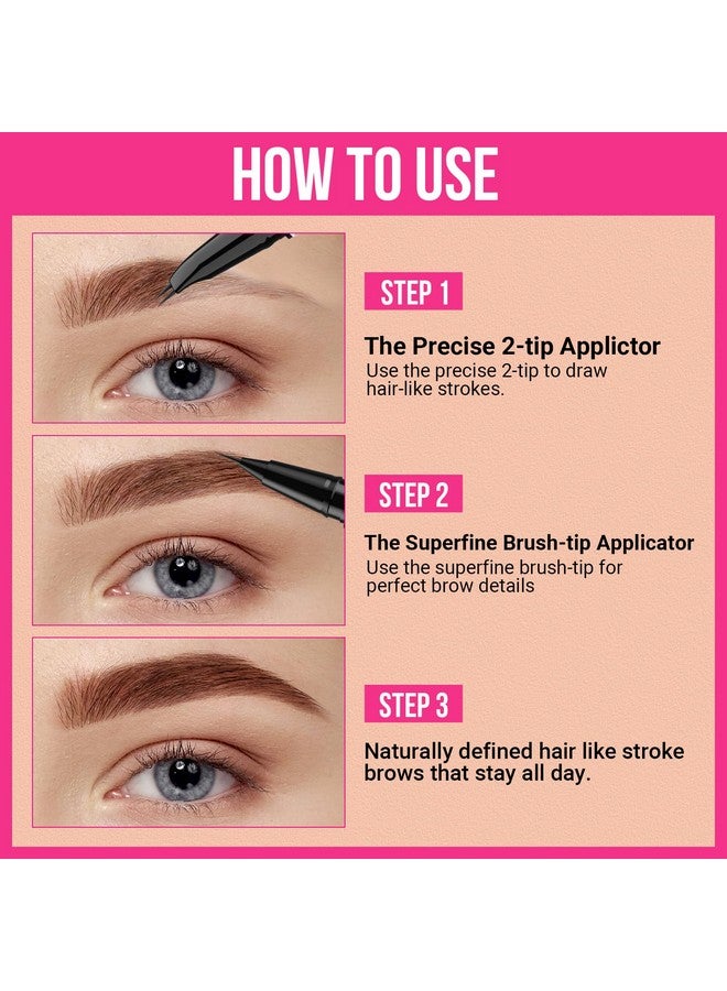 iMethod iMethod Curved Eyebrow Pen - Eyebrow Pencil 2-in-1 Dual-Ended Eyebrow Pen with Curved Tip and Precise Brush-Tip, Microblading Eyebrow Pen for Natural Hair-Like Brows, Long Lasting, Light Brown  - Image 4