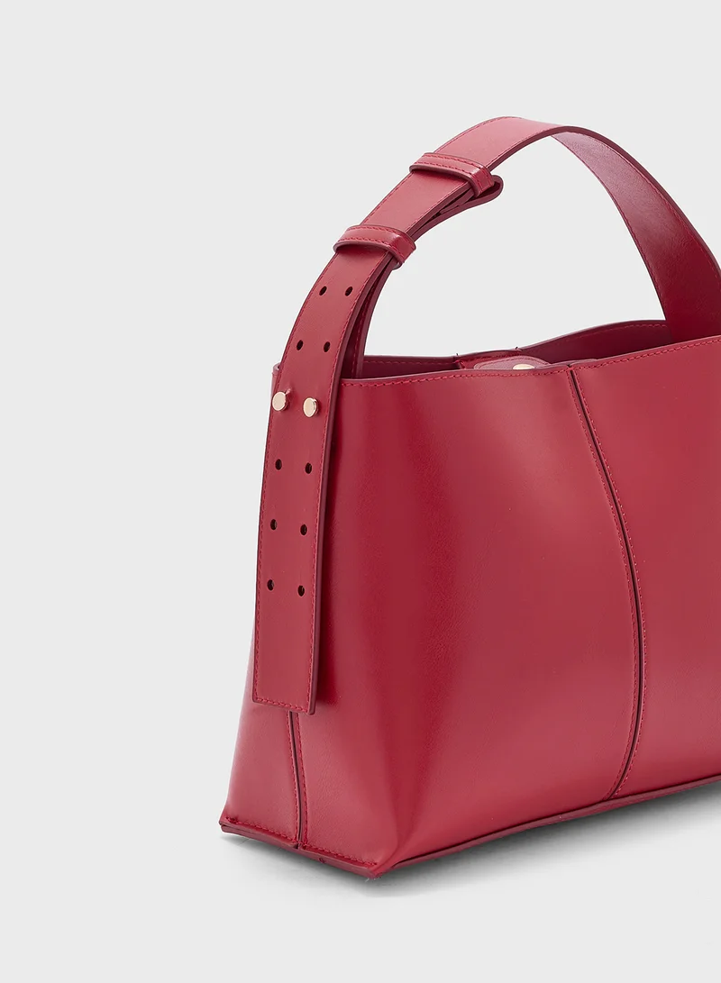 MANGO Mini-Shopper Shoulder Bag