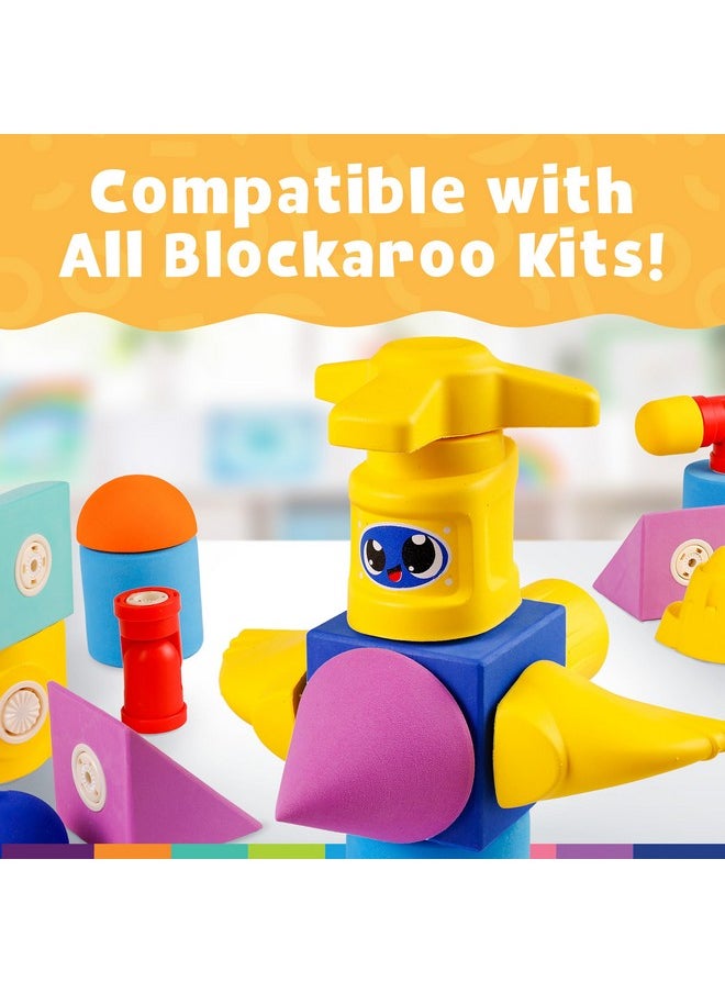 blockaroo Magnetic Foam Building Blocks 10 Piece Submarine, Bath Toys For Toddlers, Preschool Toys, Bathtub Toys, Sensory Toys, Blocks For Toddlers 3 5, Engineering Toys For Kids 3 5, Bath Blocks  - Image 4