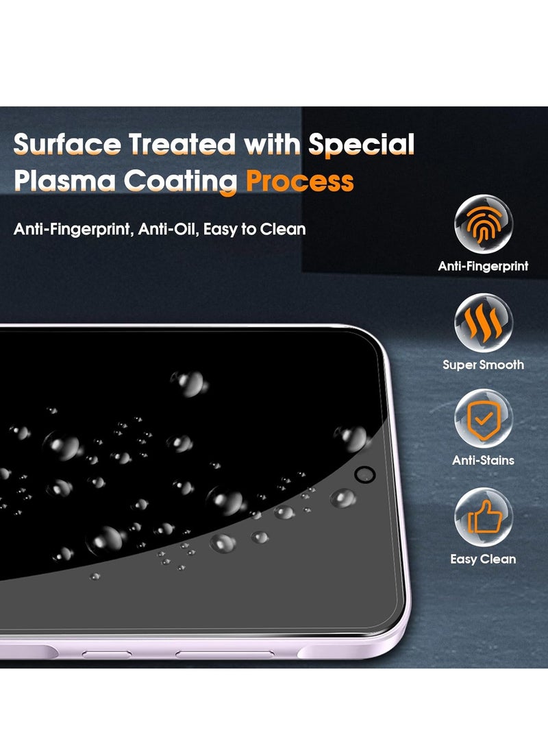 BORTONY Samsung Galaxy A55 5G Privacy Tempered Glass 9H Hardness Anti Spy Tempered Glass Anti-Scratch Pack of 2 Privacy Screen Protectors and 2 Pieces Camera Protection For Samsung Galaxy A55 5G - Image 5