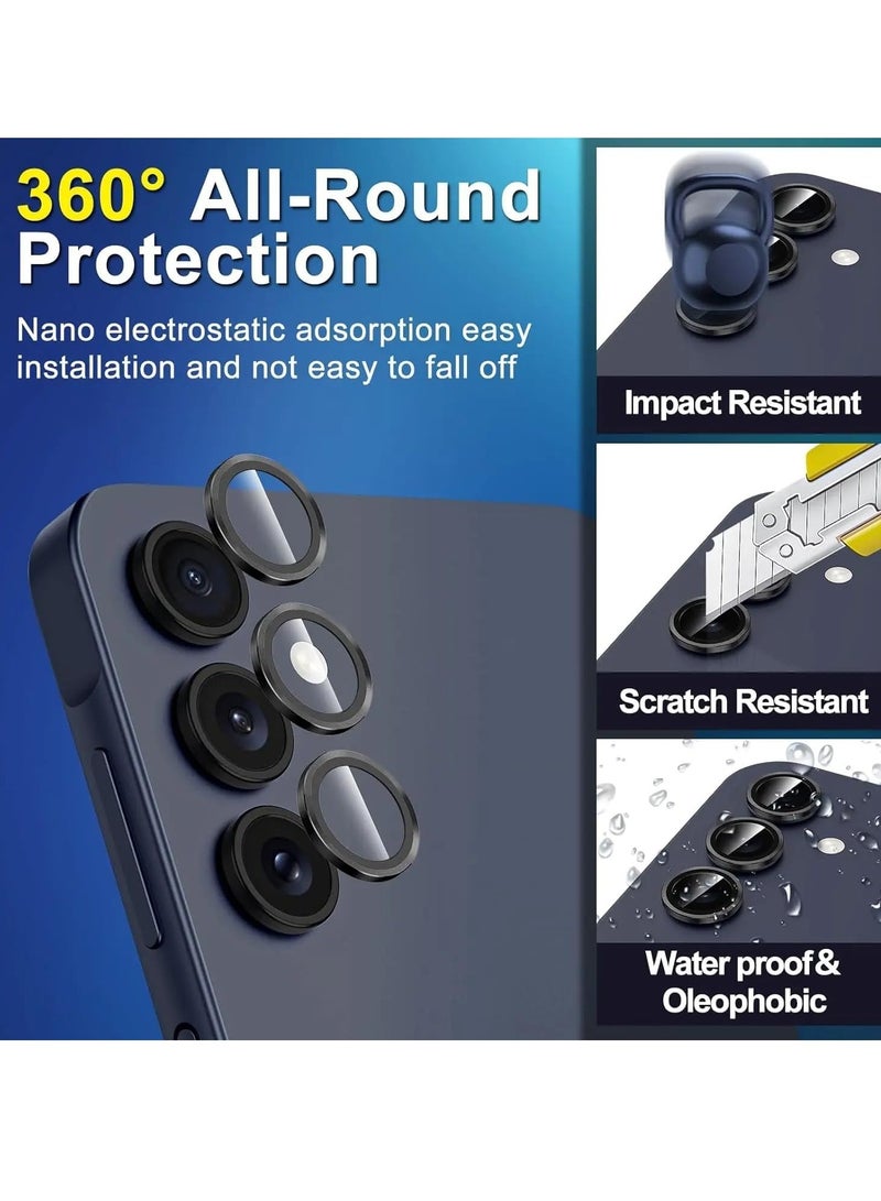 BORTONY Samsung Galaxy A55 5G Privacy Tempered Glass 9H Hardness Anti Spy Tempered Glass Anti-Scratch Pack of 2 Privacy Screen Protectors and 2 Pieces Camera Protection For Samsung Galaxy A55 5G - Image 3