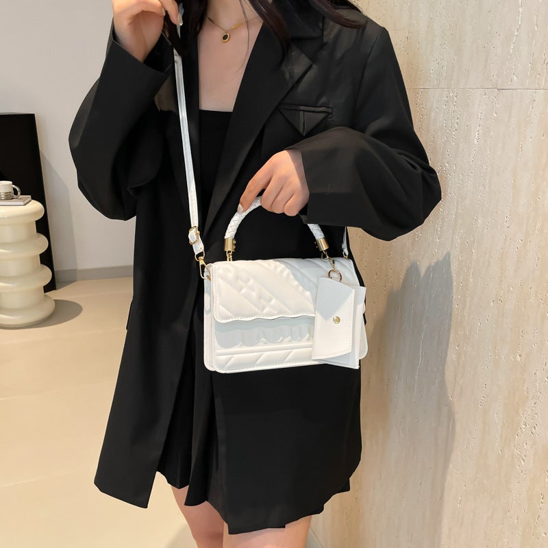 Retro Simple Fashion Portable Small Square Bag 2024 Autumn New Elegant Niche Design Trendy Shoulder Crossbody Bag - Image 4