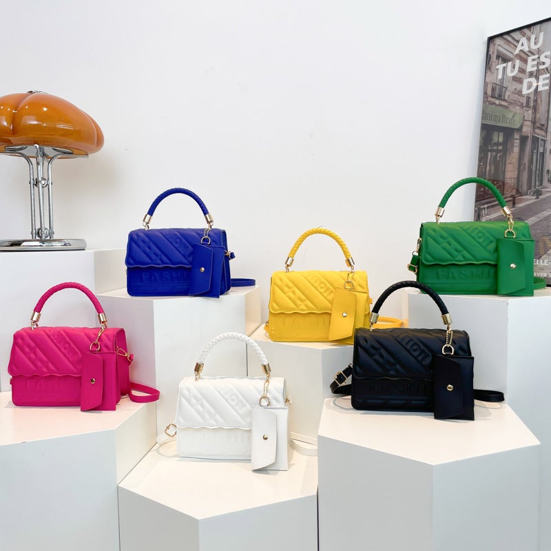 Retro Simple Fashion Portable Small Square Bag 2024 Autumn New Elegant Niche Design Trendy Shoulder Crossbody Bag - Image 2