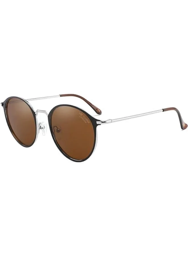 لي كوبر Polarized Sunglasses Black( Same as picture) Frame Brown Mirror Lens 52mm  - LC1025C03