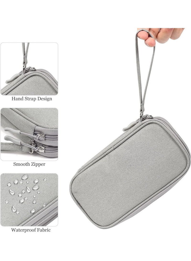 Electronic Organizer Bag, Waterproof Portable Electronic Organizer Travel Accessories Cable Bag Universal Cord Storage Case for Cable/Cord Storage, Charging Cable, Cell Phone, Power Bank - Image 4