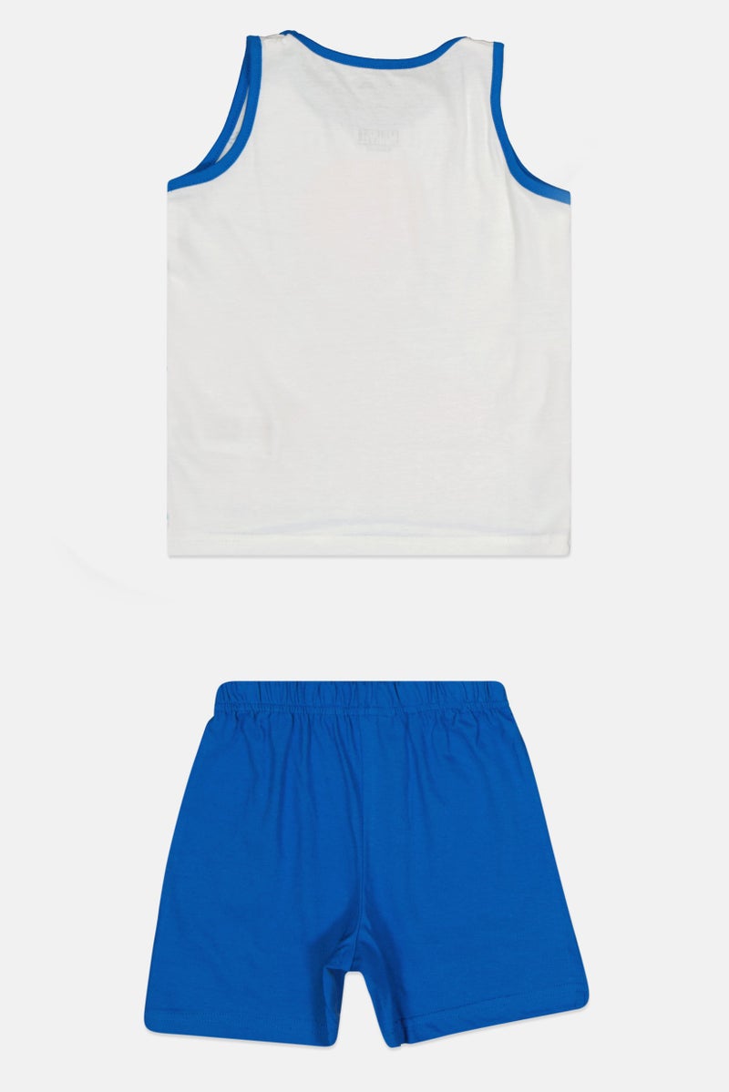 MARVEL Toddlers Boy 2 Pcs Spiderman Sleeveless Top And Shorts Pajama Set, Multicolor - Image 2