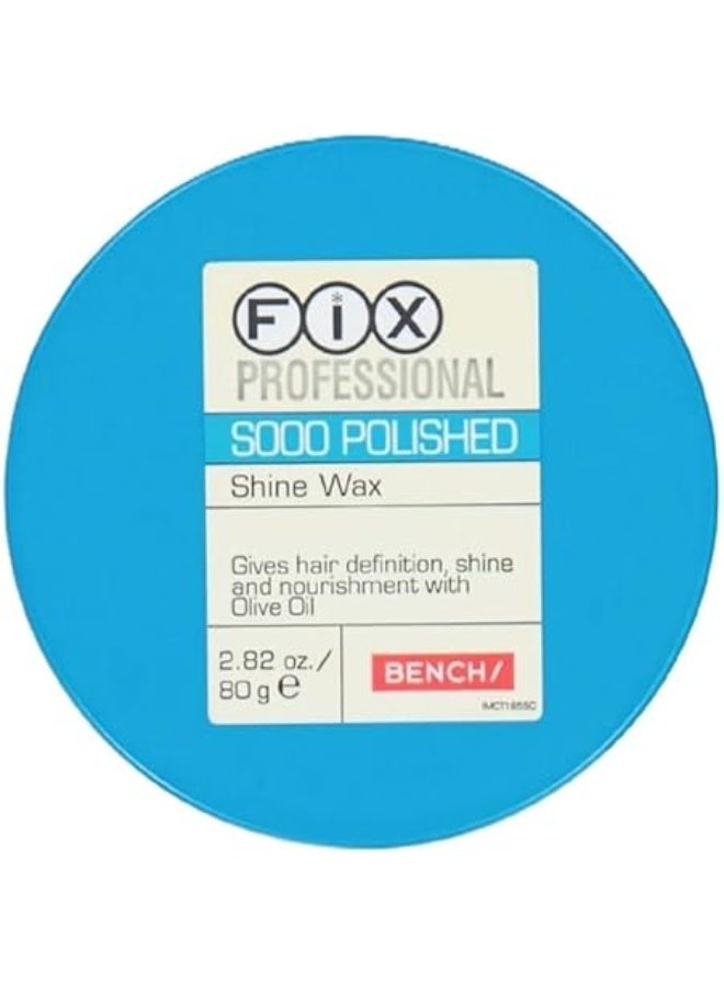 Fix Professional Sooo Polished Shine Hair Wax - Define Hair Definition, Shine and Nourishment With Olive Oil - 80 grams