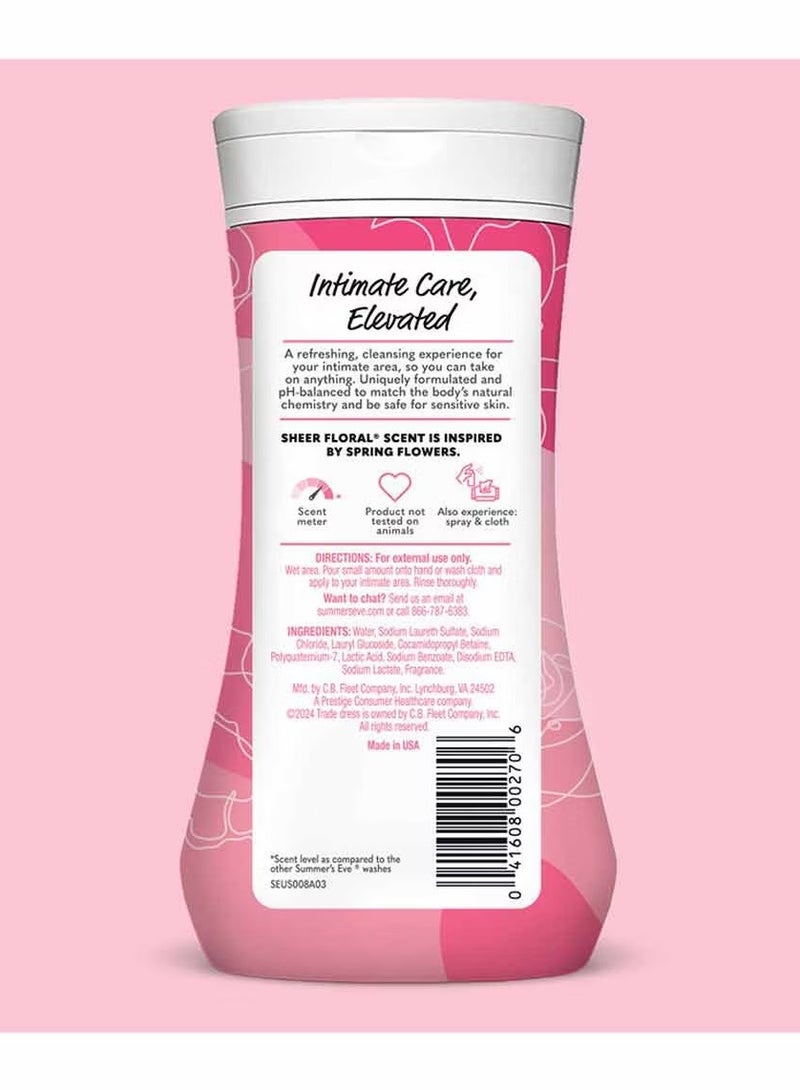 Summer's Eve Sensitive Skin Cleansing Wash Sheer Floral 9 Oz - Image 4