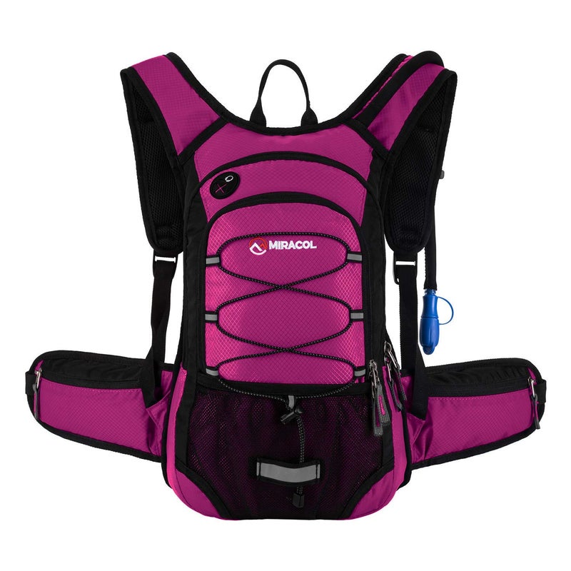 MIRACOL Hydration Pack Hiking Water Backpack - Miracol Insulated Water Bag with 2L Bladder Rose - Image 1