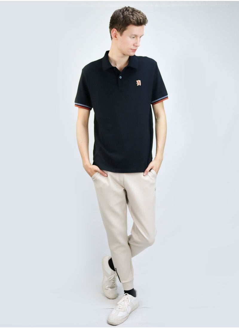 GIORDANO - Men's Performance Polo Black - Image 1