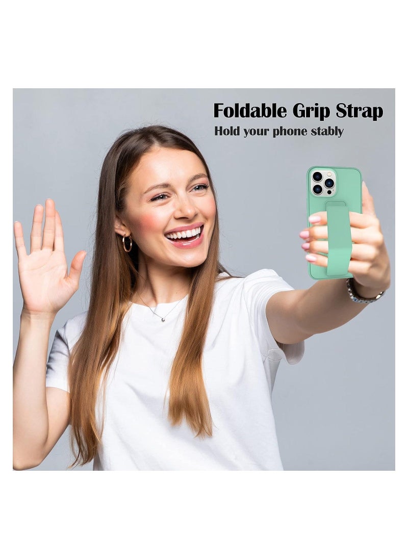 Raxoom ELTERAZONE Case Cover Compatible with iPhone 15 Magnetic Car Mount Kickstand and holder, Premium Silicone Vertical and horizontal Hand Strap, and Grip with multi-stand - Image 3