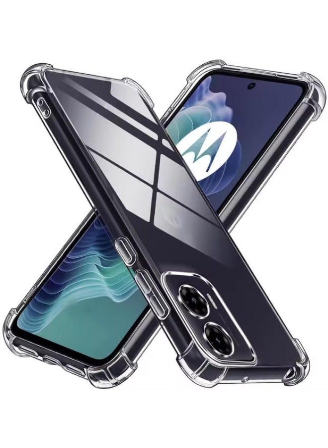 QIRG for Motorola G85, Shockproof Slim Ultra-Thin Flexible TPU Soft Silicone Airbag Anti-Drop Case Cover for Motorola Moto G85 - Image 1