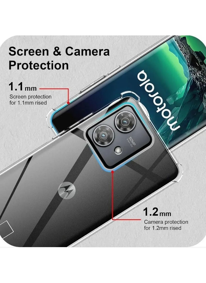 Generic - for Moto G85 Case, Shockproof Slim Ultra-Thin Flexible TPU Soft Silicone Airbag Anti-Drop Case Cover for Motorola Moto G85 - Image 1