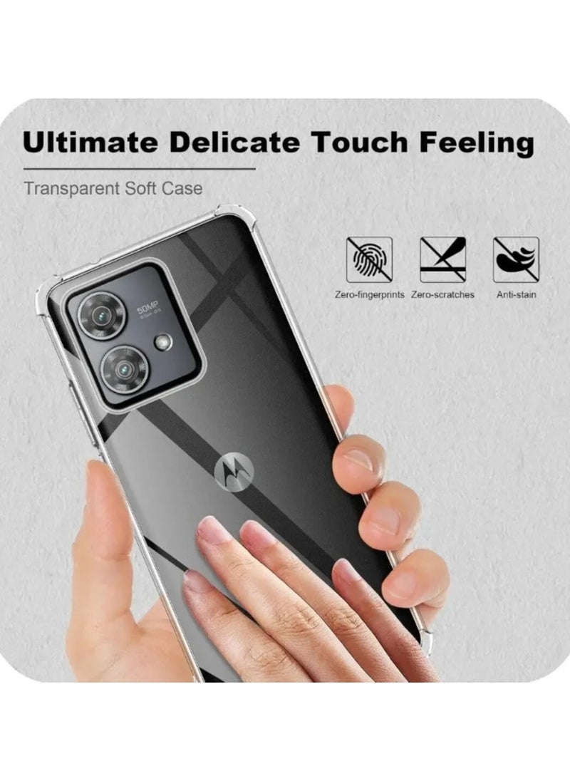 Generic - for Moto G85 Case, Shockproof Slim Ultra-Thin Flexible TPU Soft Silicone Airbag Anti-Drop Case Cover for Motorola Moto G85 - Image 1