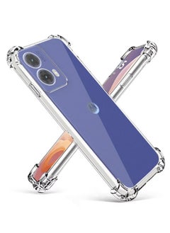 for Moto G85 Case, Shockproof Slim Ultra-Thin Flexible TPU Soft Silicone Airbag Anti-Drop Case Cover for Motorola Moto G85