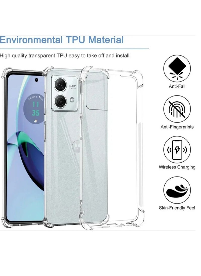 Generic - for Moto G85 Case, Shockproof Slim Ultra-Thin Flexible TPU Soft Silicone Airbag Anti-Drop Case Cover for Motorola Moto G85 - Image 1
