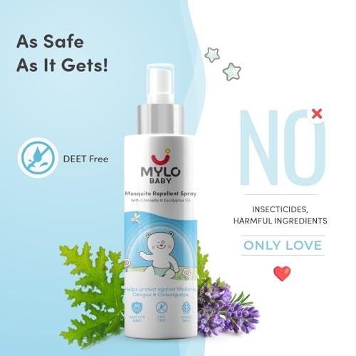 Mylo Baby Mosquito Repellent 100 ml | Mosquito Spray | No Pesticides, Non toxic,No Harmful Chemicals, DEET Free - Image 2