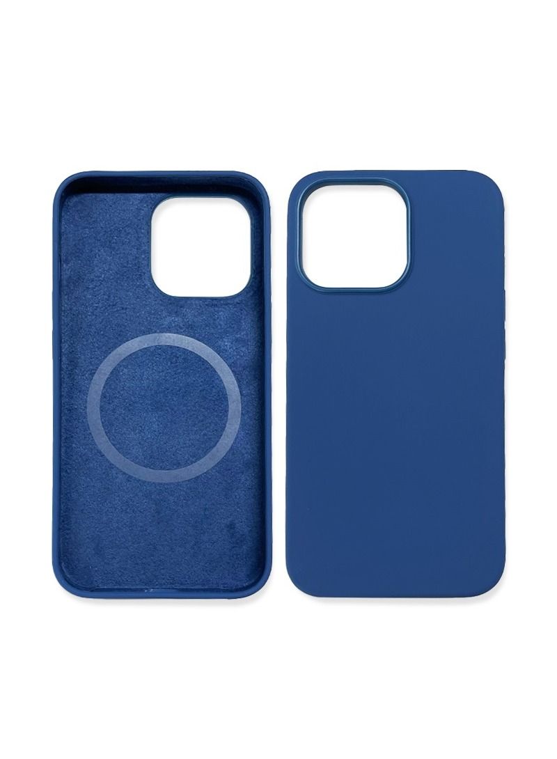 iPhone 13 Pro Max Case, Protective Back Cover Silicon with Magsafe Case for iPhone 13 Pro Max Blue 6.7" - Image 1