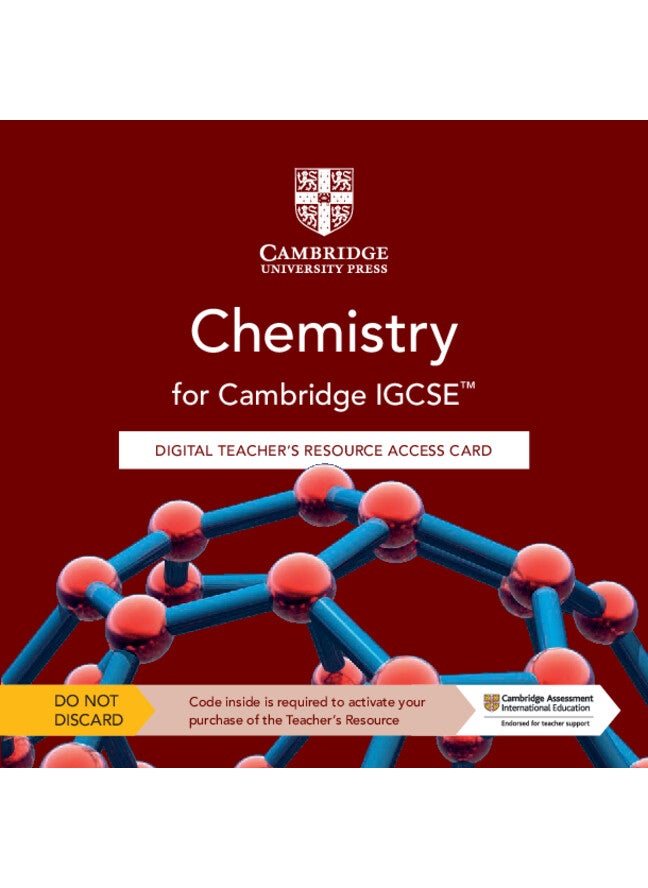 Cambridge IGCSE™ Chemistry Digital Teacher's Resource Access Card  - Image 2