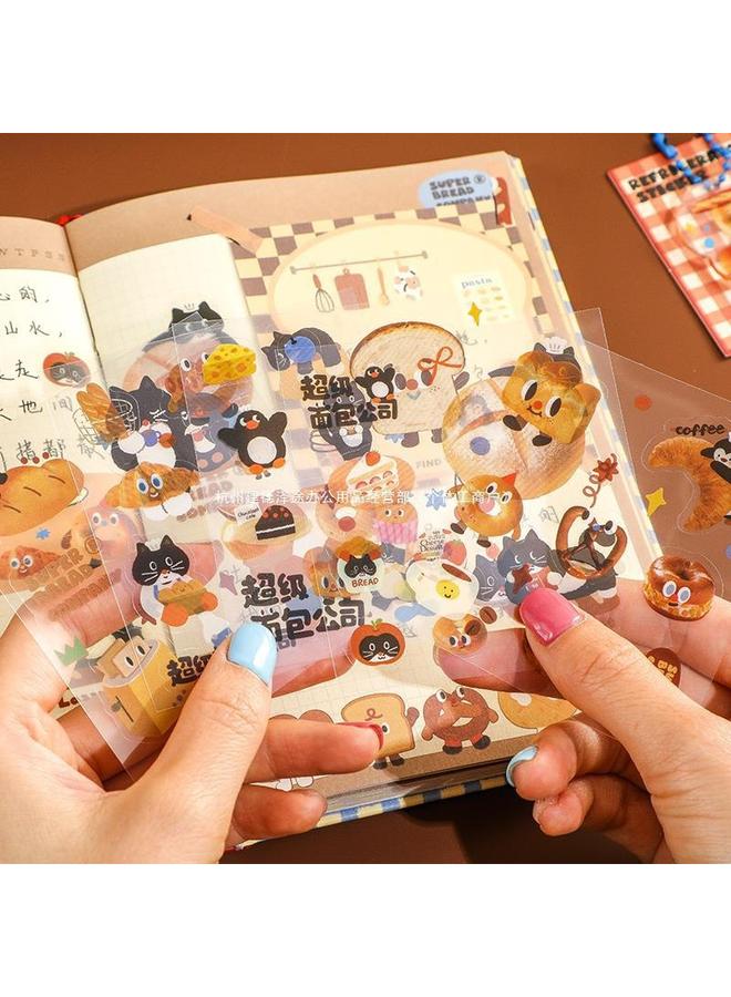 Bluejw Fang Dao | Bread Hand Book Suit Gift Box Girl's High Color Notebook Girl's Cute Hand Book Complete Set - Image 3