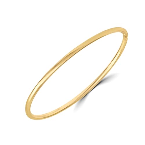 ZAVYA 925 Sterling Silver Opulent Gold Plated Bangle| Gift for Women & Girls|With Authenticity Certificate & 925 Stamp - Image 1