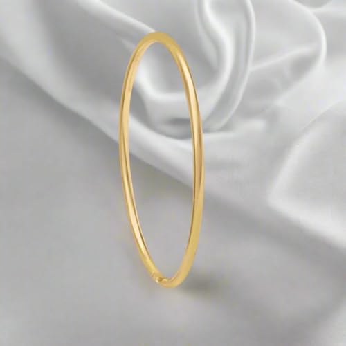 ZAVYA 925 Sterling Silver Opulent Gold Plated Bangle| Gift for Women & Girls|With Authenticity Certificate & 925 Stamp - Image 2